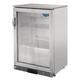 Polar Back Bar Cooler with Hinged Door in Stainless Steel 138Ltr