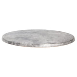 Werzalit Pre-drilled Round Table Top  Concrete 800mm