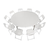 Bolero 6ft Round Centre-folding Table