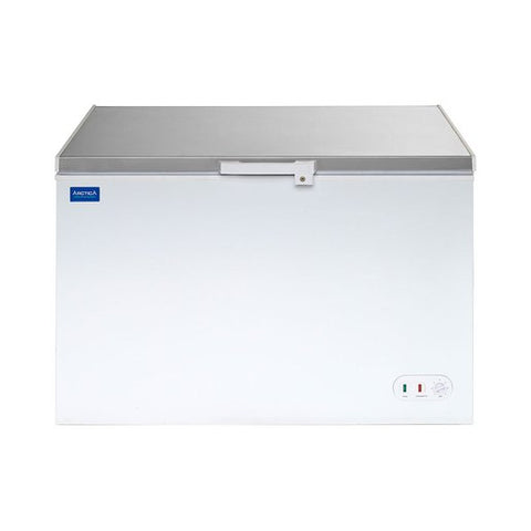 Arctica 370 Ltr Chest Freezer - White with Stainless Steel Lid