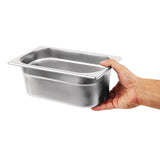 Vogue Stainless Steel Gastronorm Container Kit 5 x 1/4